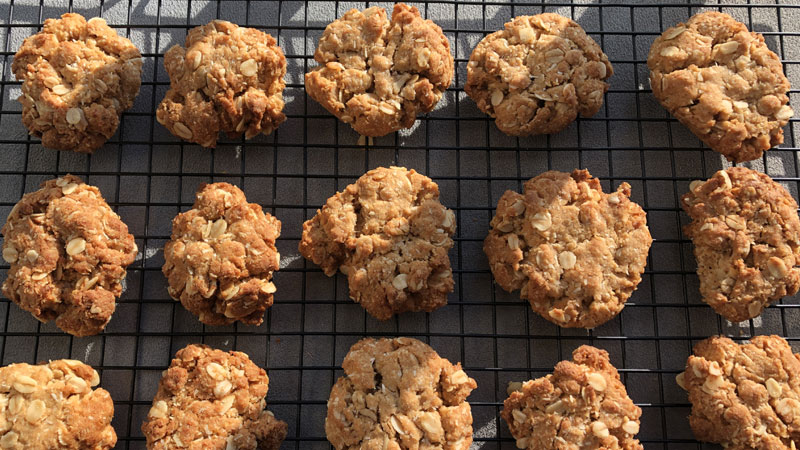 Boy Bakes Treats - Anzac Biscuits