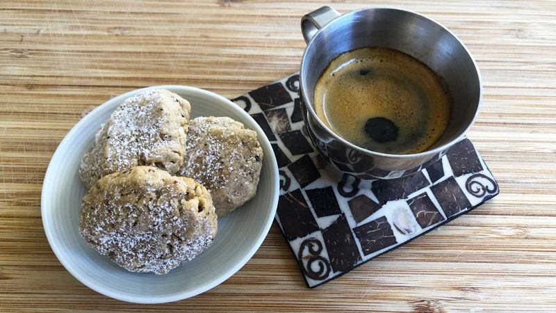 Boy Bakes Treats - Coffee Hazelnut Cookies