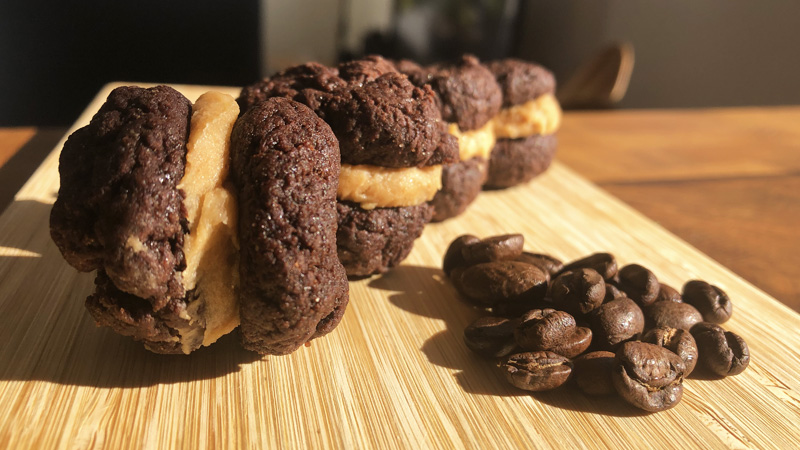 Boy Bakes Treats - Coffee Sandwich Cookies