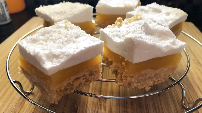 Boy Bakes Treats - Lemon Marshmallow Slice