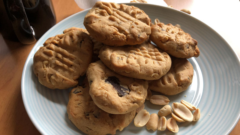 Boy Bakes Treats - Peanut Cookies